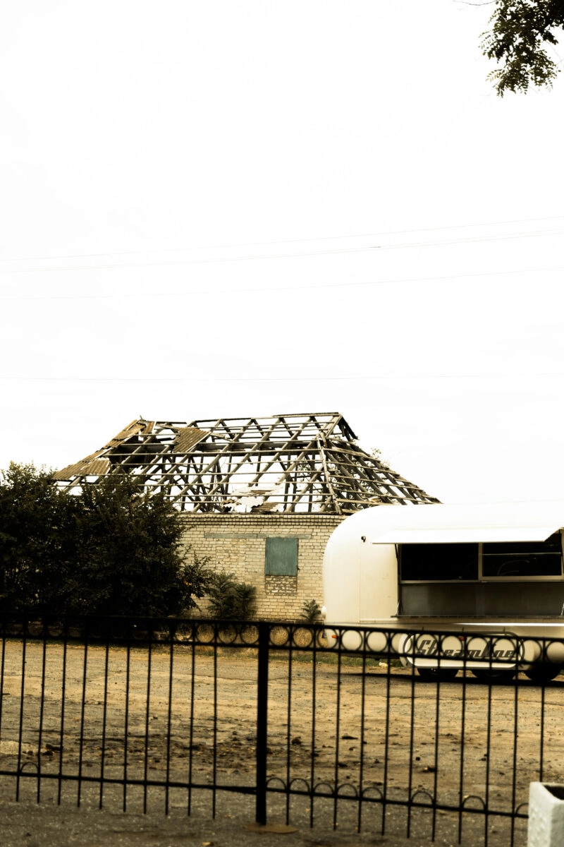 A destroyed residential building.
Border of Mykolaiv and Kherson regions, Ukraine. Autumn 2025.